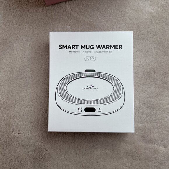 New Cute Cat Coffee Mug, Spoon, Warmer Set - Picture 3 of 6